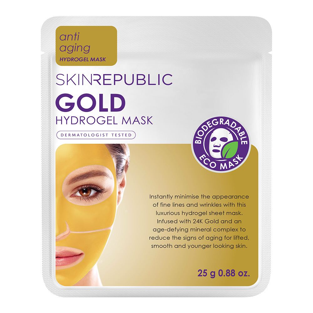 Gold Hydrogel Face Mask