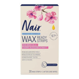 Sensitive Formula Wax Ready Strips Bran Oil & Cherry Blossom Extract – Face & Bikini 20 Pack