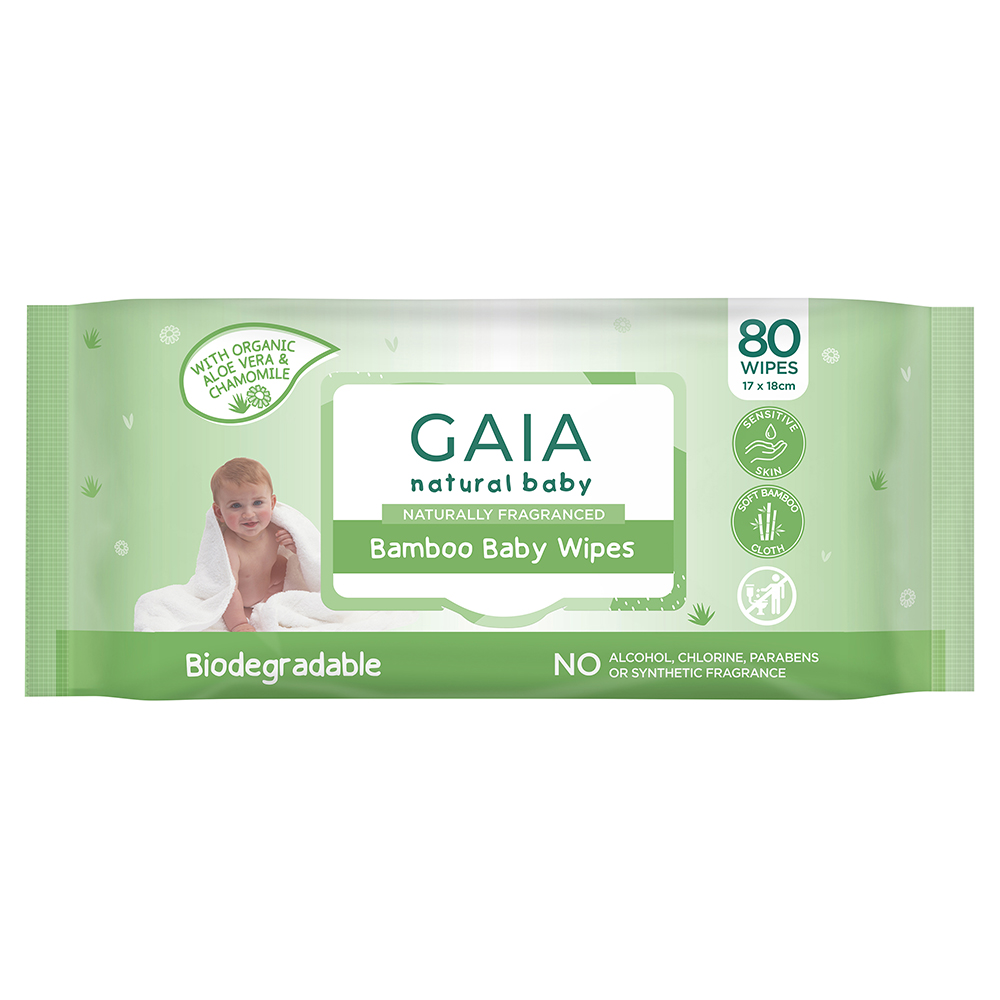 GAIA Natural Baby - Bamboo Baby Wipes