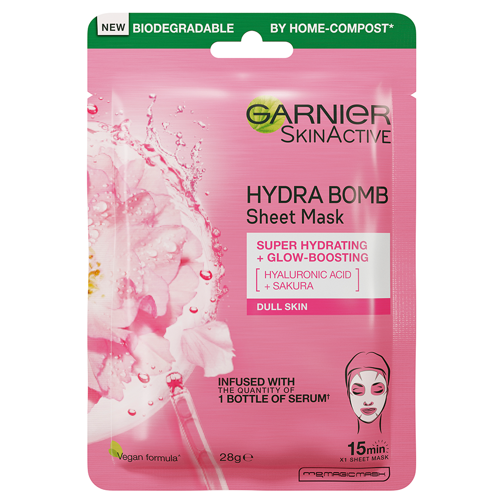 Garnier Hydra Bomb Hyaluronic Acid + Sakura Sheet Mask Reviews