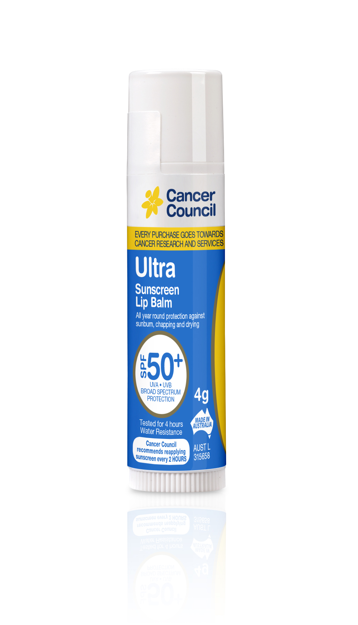 Cancer Council Ultra Sunscreen Lip Balm SPF50+