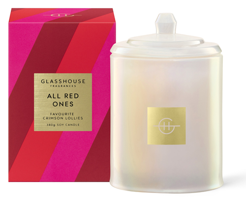 Glasshouse Fragrances All Red Ones Favourite Crimson Lollies Soy