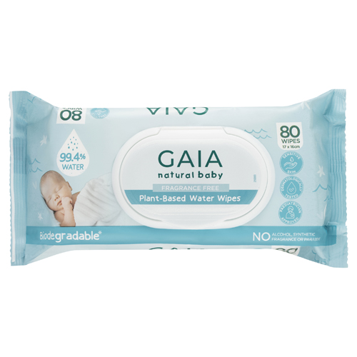 GAIA Natural Baby - Plant-Based Water Wipes