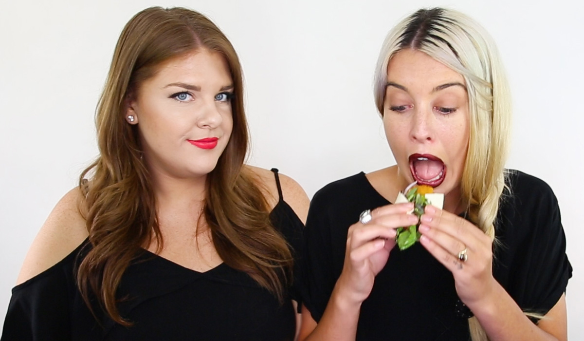 Long-lasting lipstick vs. food challenge