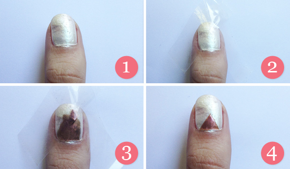 How-to: Aztec nails with added lustre