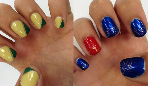 How-to: Australia Day nails