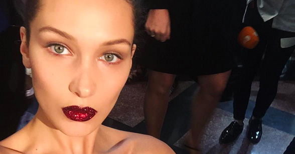 These celebrities prove that glitter lips are totally wearable