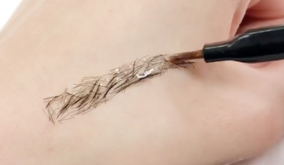 This eyebrow extension product fills in your brows with actual hairs