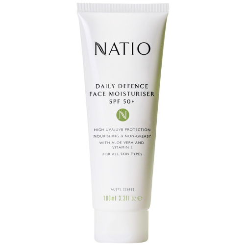 natio face moisturiser for dry skin with SPF