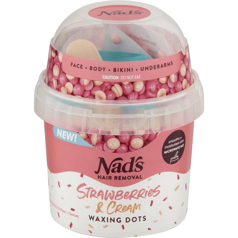 Nads Hair Removal Strawberries and Cream Waxing Dots Reviews beautyheaven