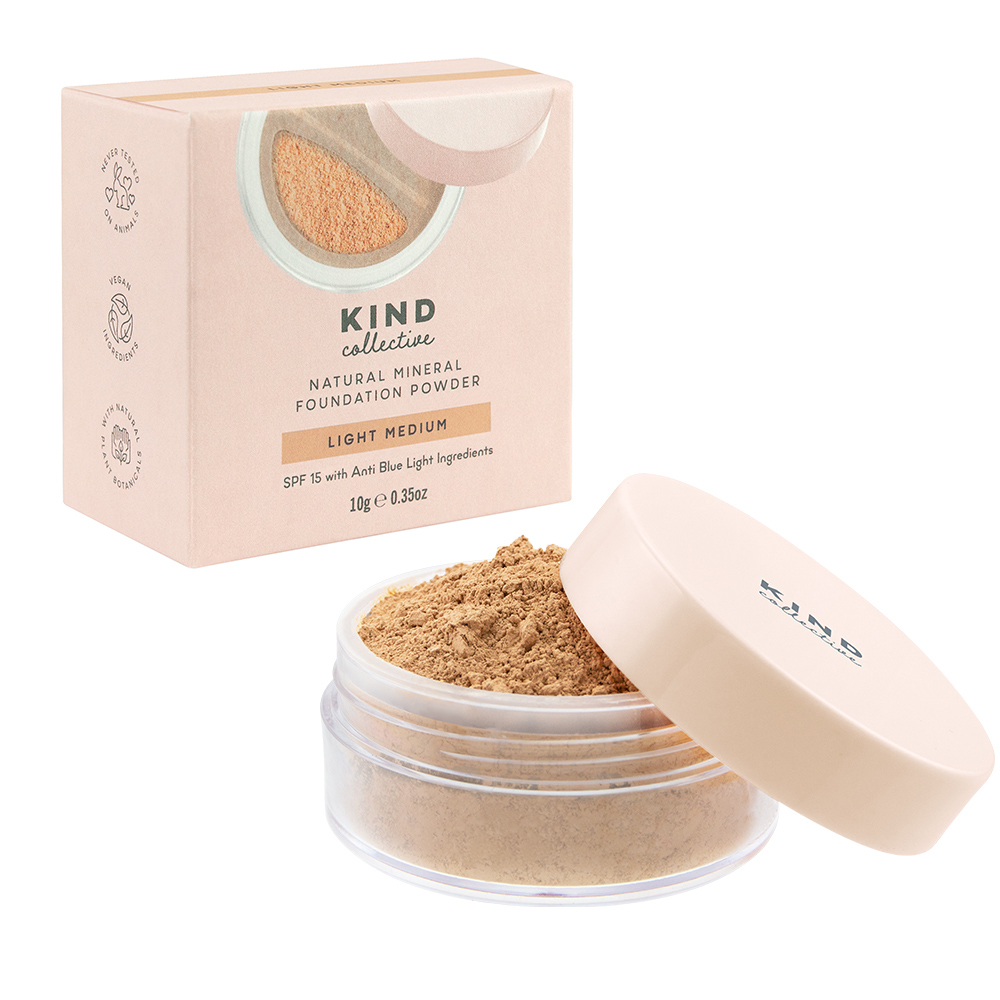 The KIND Collective Natural Mineral Foundation with SPF15 and Blue Light Protection