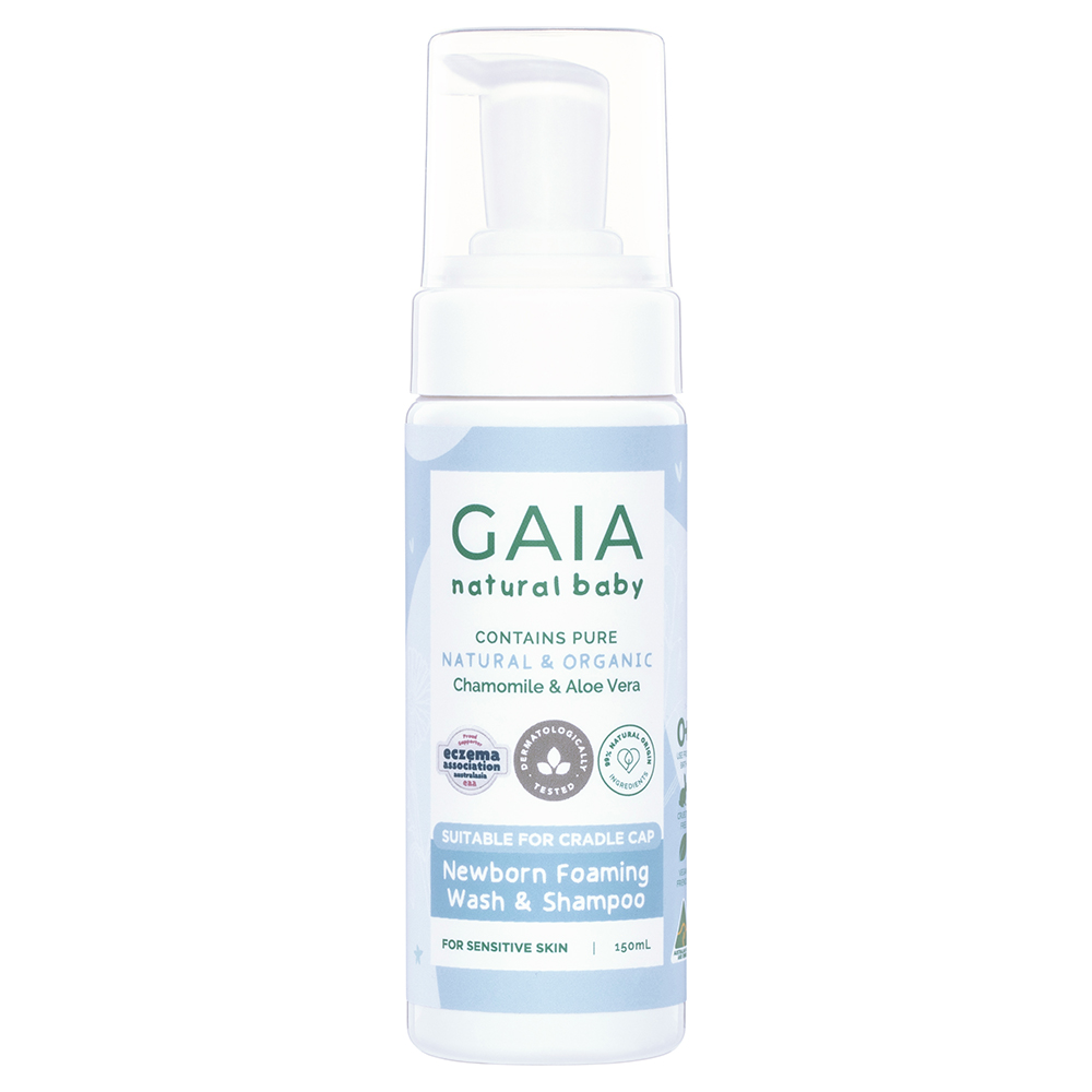 GAIA Natural Baby Newborn Foaming Wash & Shampoo