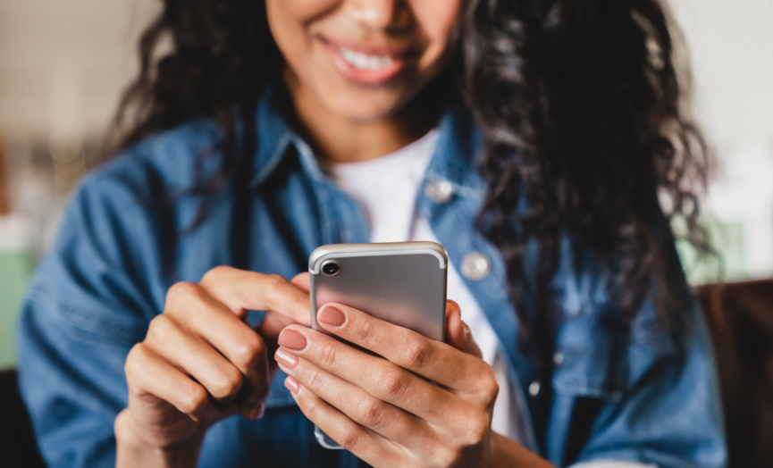 woman on phone