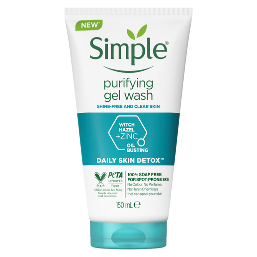 simple purifying gel face wash
