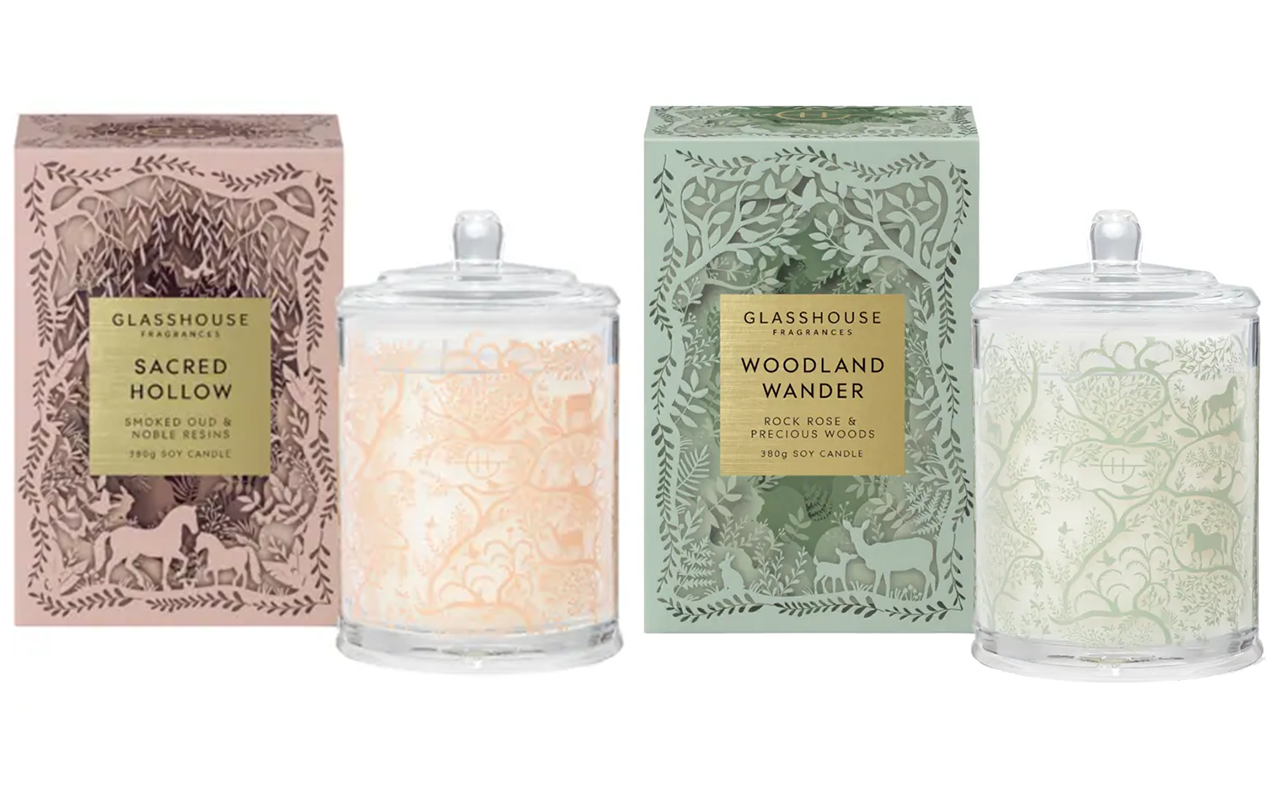 グラスハウス キャンドル 380g sacred hollow グラスハウス キャンドル