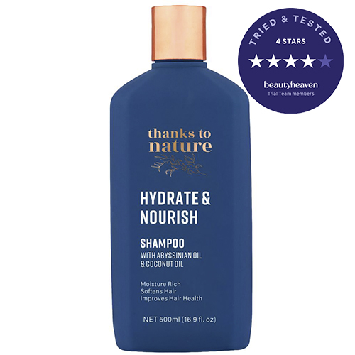 Thanks to Nature Hydrate & Nourish Shampoo with Abyssinian Oil