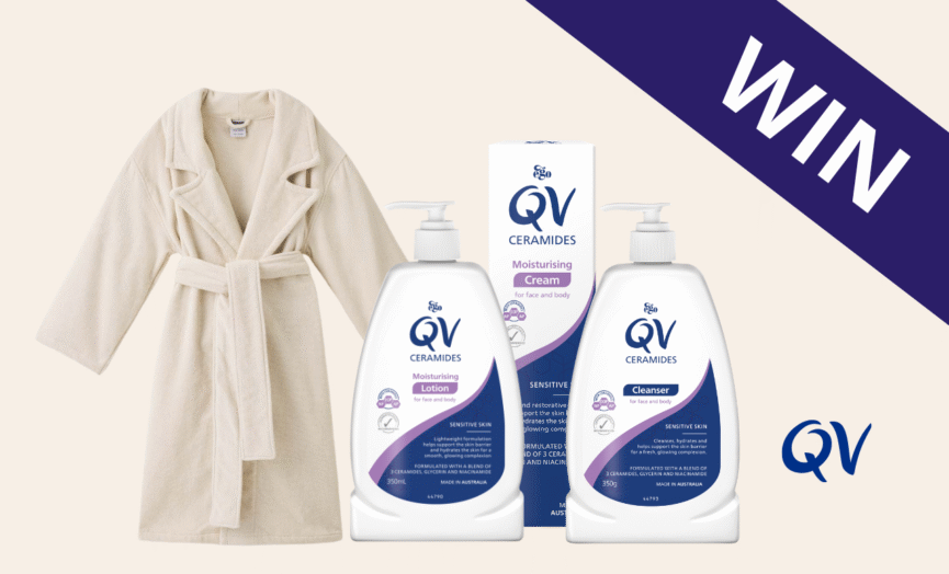 WIN 1 of 2 QV Ceramides Bathroom Essentials Packs (valued at $200.00)!