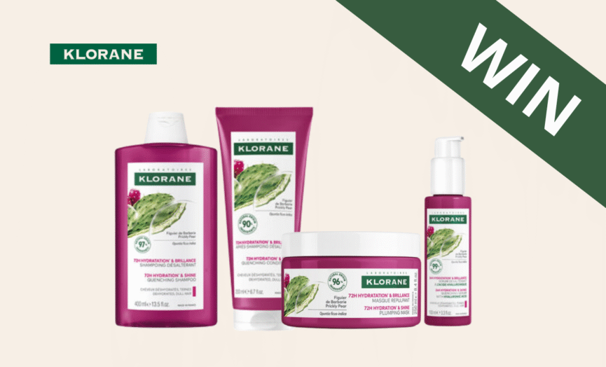 WIN Klorane’s Hydration & Shine Range for the Ultimate Hair Routine (valued at $98.97)!